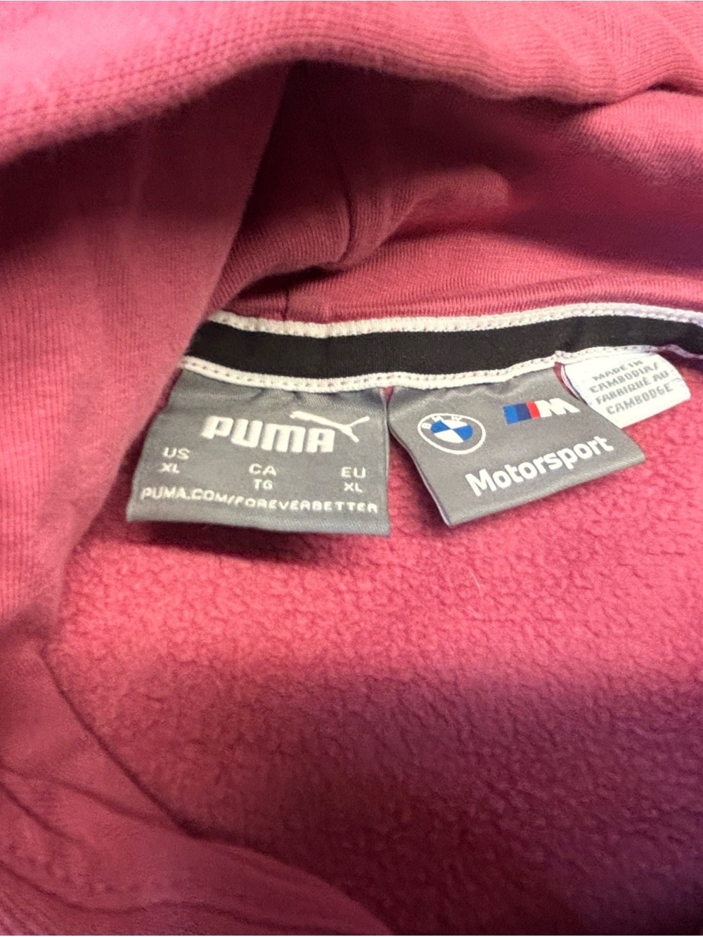 🕸️Puma Maroon Motorsport Pullover Hoodie - Picture 2 of 2